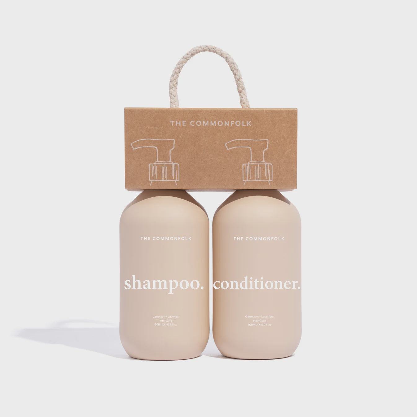 Keep It Simple Shampoo + Conditioner Kit - Nude Bath Commonfolk