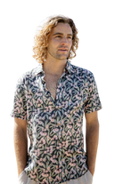 Men's Flowering Gum Short Sleeve Shirt Mens Tops Peggy and Finn