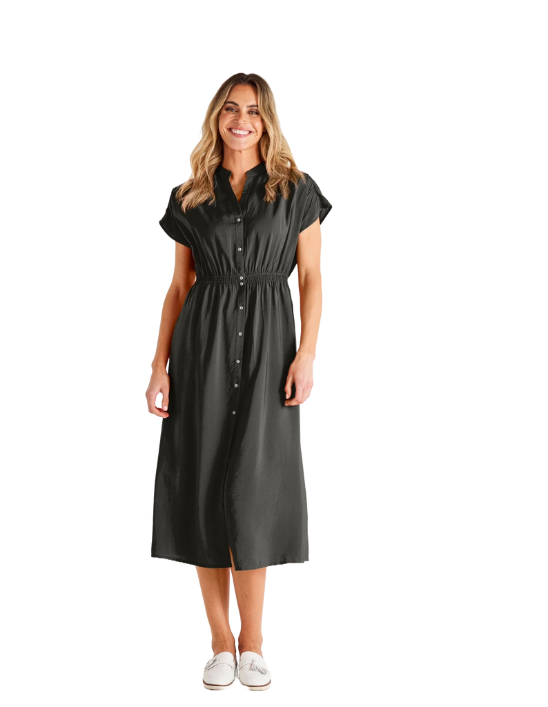 Simone Dress Olive Dresses Betty Basics 6  