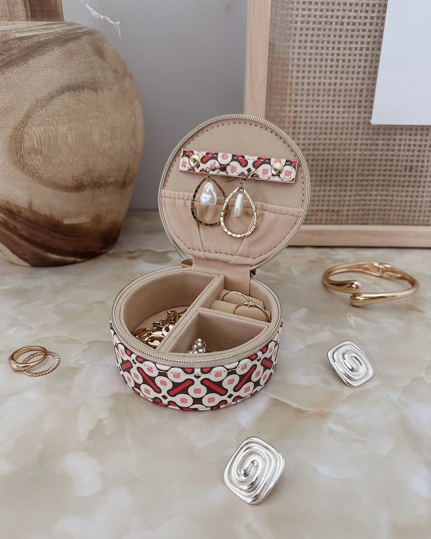 Sisco Jewellery Box - Retro Pink - Global Free Style