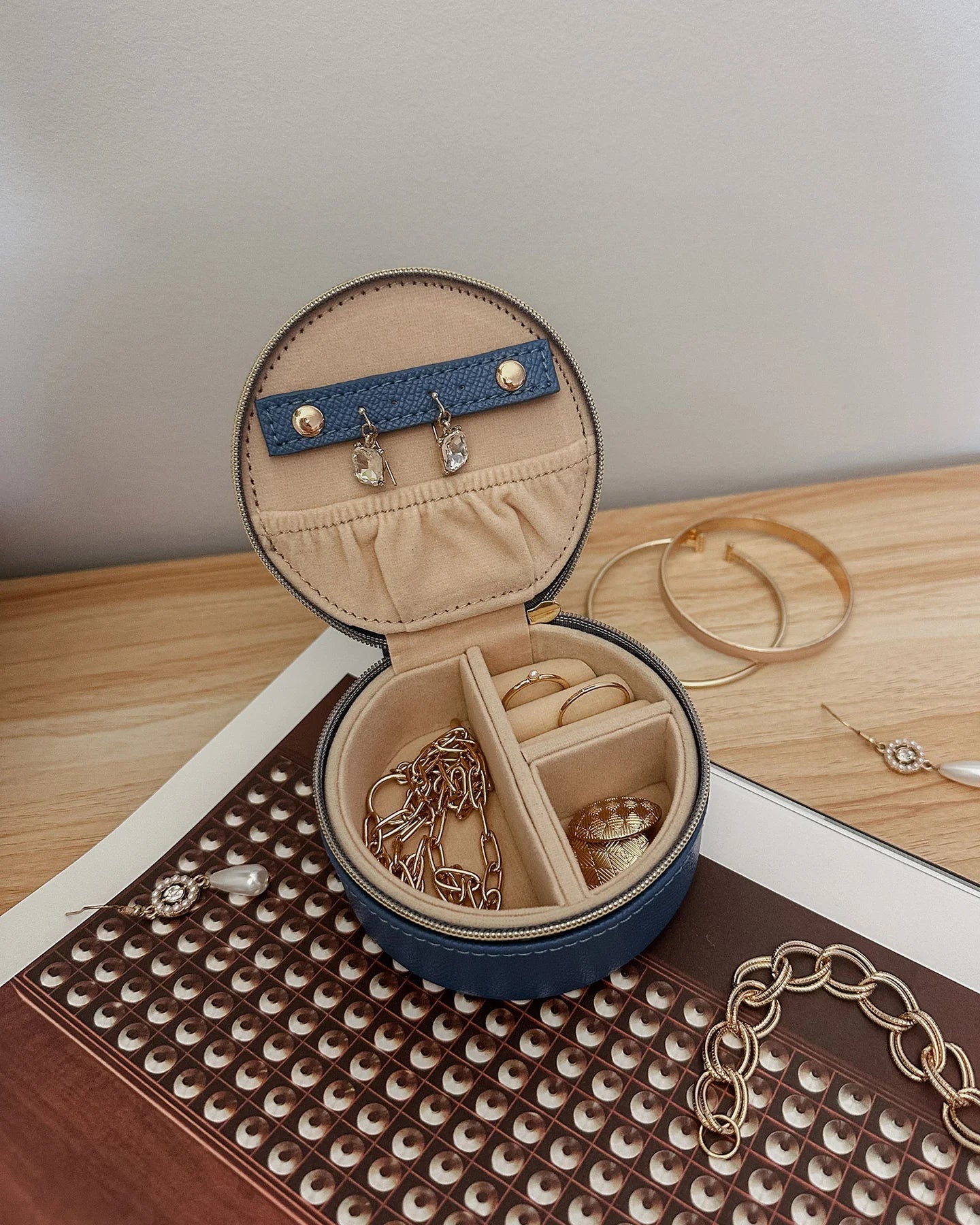 Sisco Jewellery Box - Steel Blue - Global Free Style