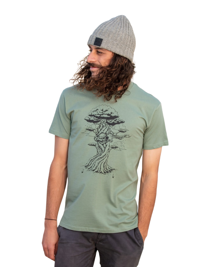 Skumi Guitar Tree Sage Mens T Shirt Mens Tops Skumi   