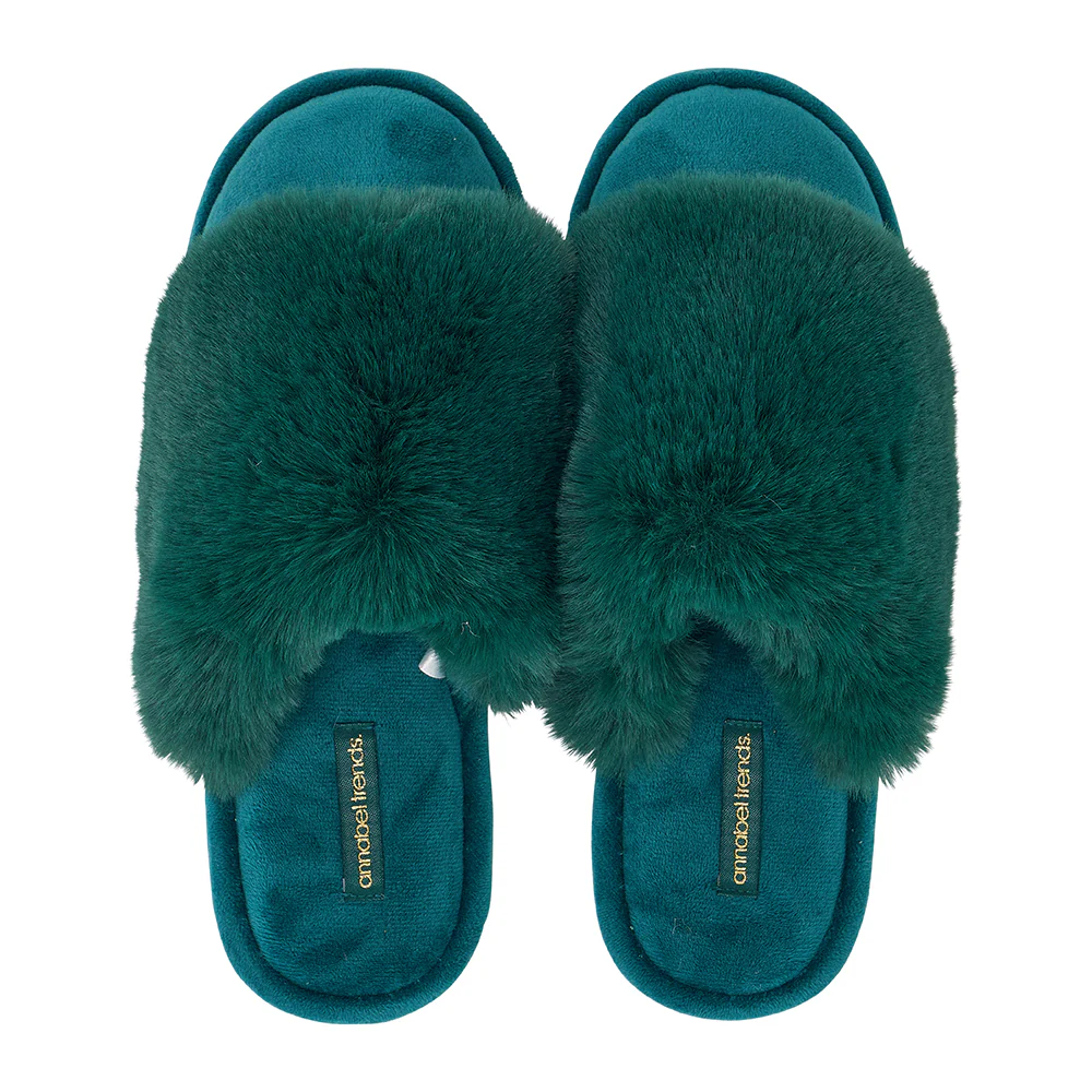 Slippers Cosy Luxe Emerald Shoes Annabel Trends   