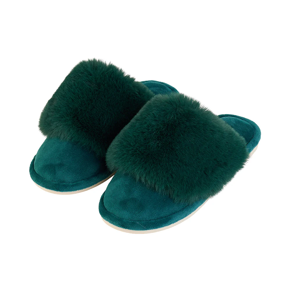 Slippers Cosy Luxe Emerald Shoes Annabel Trends   