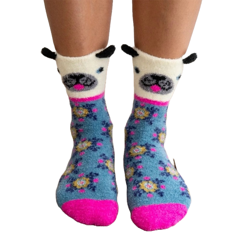 Socks Boxed Cozy Critter Cream Dog Socks Natural Life