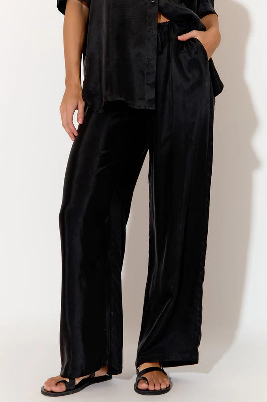 Stevie Cupro Pant (Black) Bottoms Adorne   