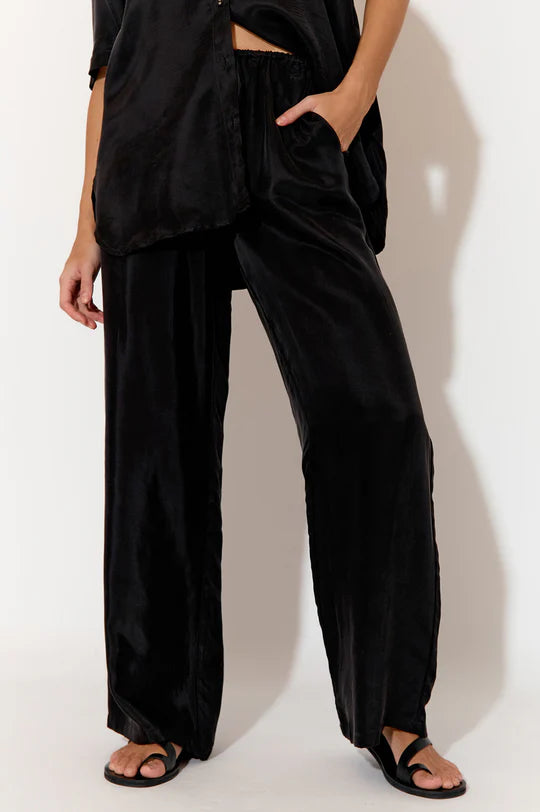 Stevie Cupro Pant (Black) Bottoms Adorne   