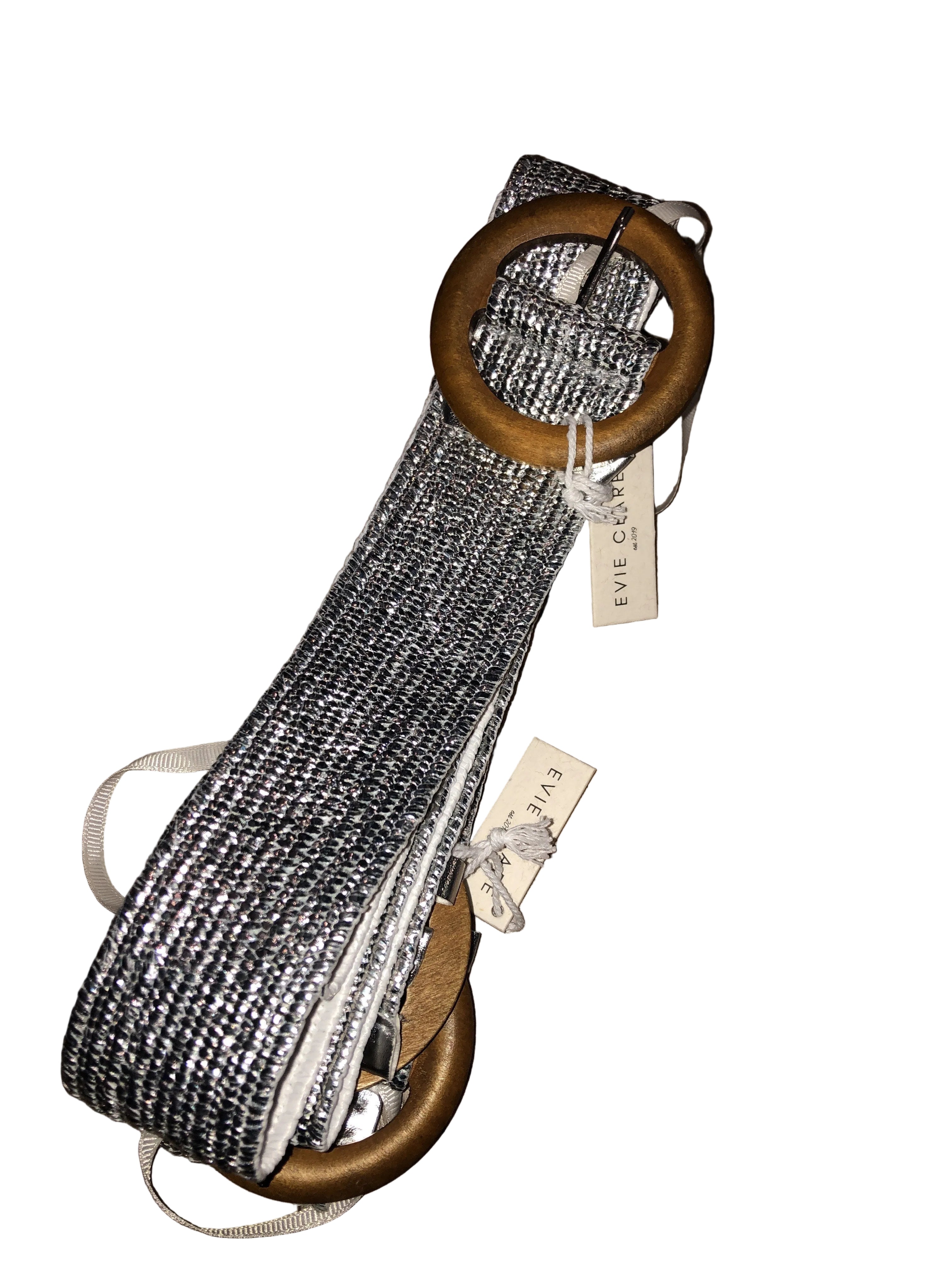 Evie Stretch Belt Silver Belts Evie Clare