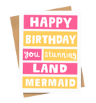 Stunning Land Mermaid Cards and Wrap Friends of Henry Paper Co