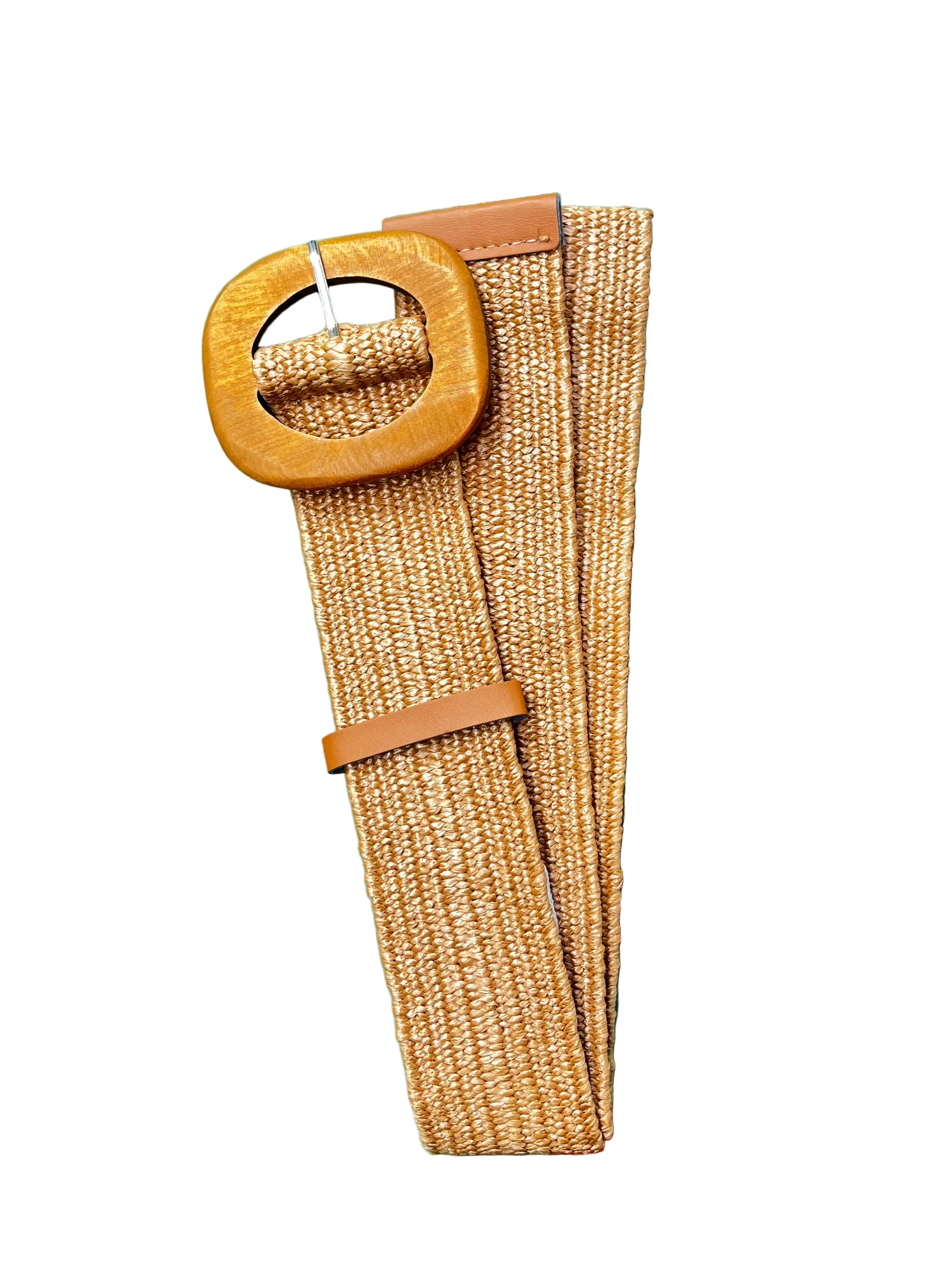 Summer Square-Round Buckle Belt Tan Belts Evie Clare