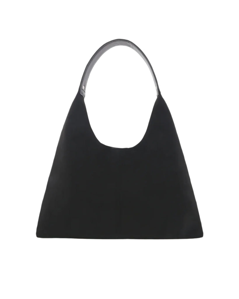 Tammy Shoulder Bag Black Suede Bags and Purses Billini