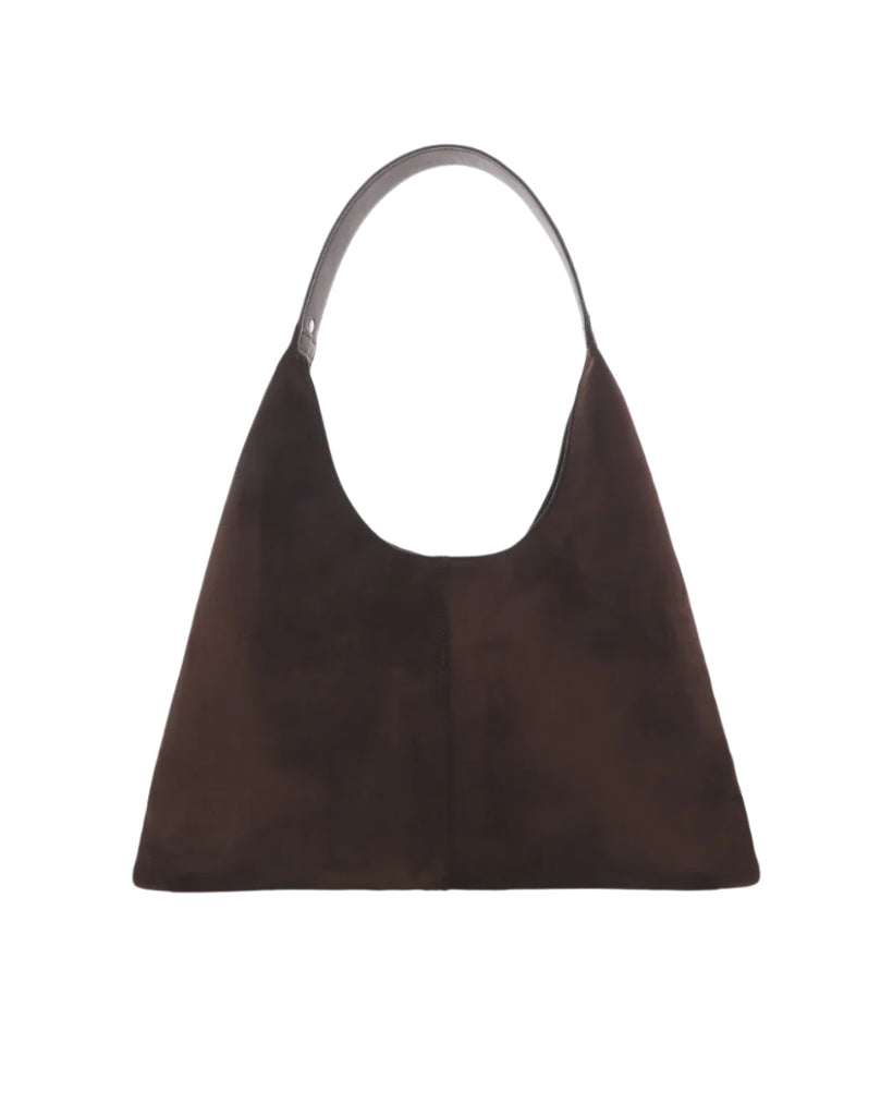 Tammy Shoulder Bag Chocolate Suede Bags and Purses Billini