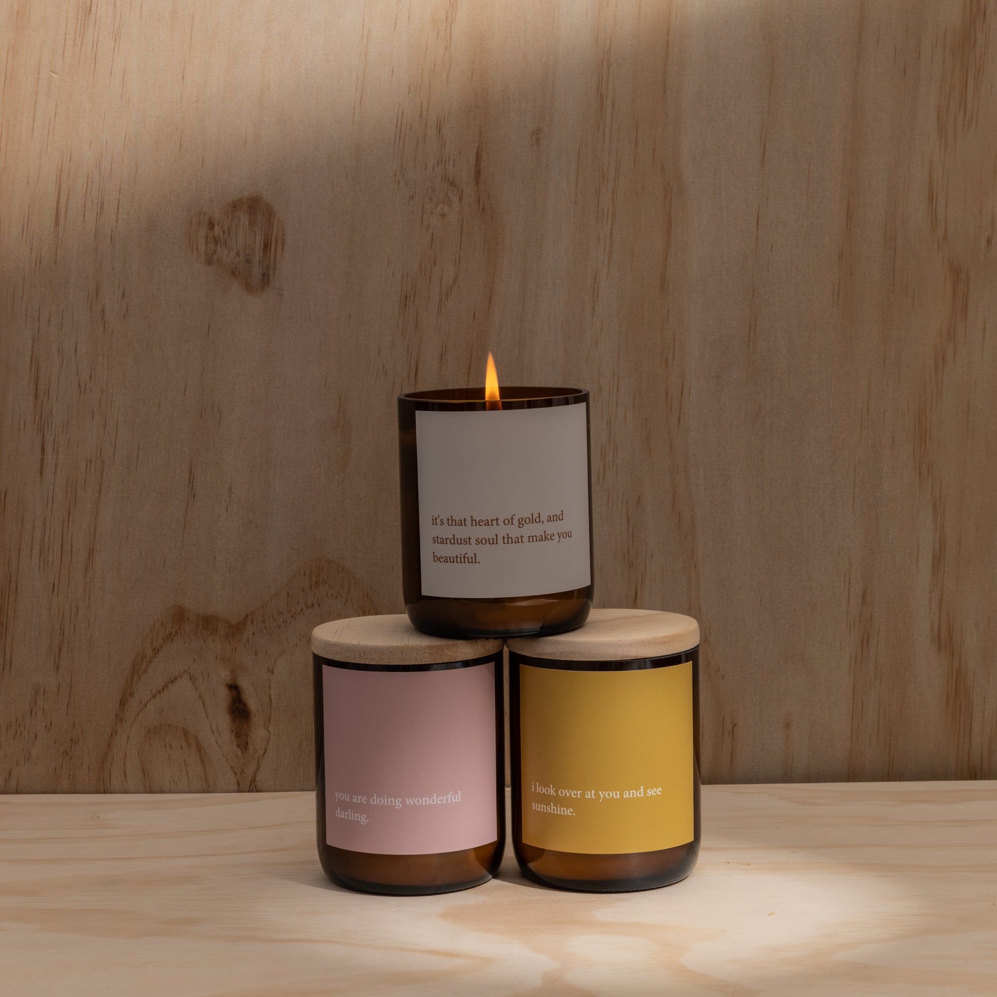 Heartfelt Quote Candle - Sunshine Gifts and Accessories Commonfolk