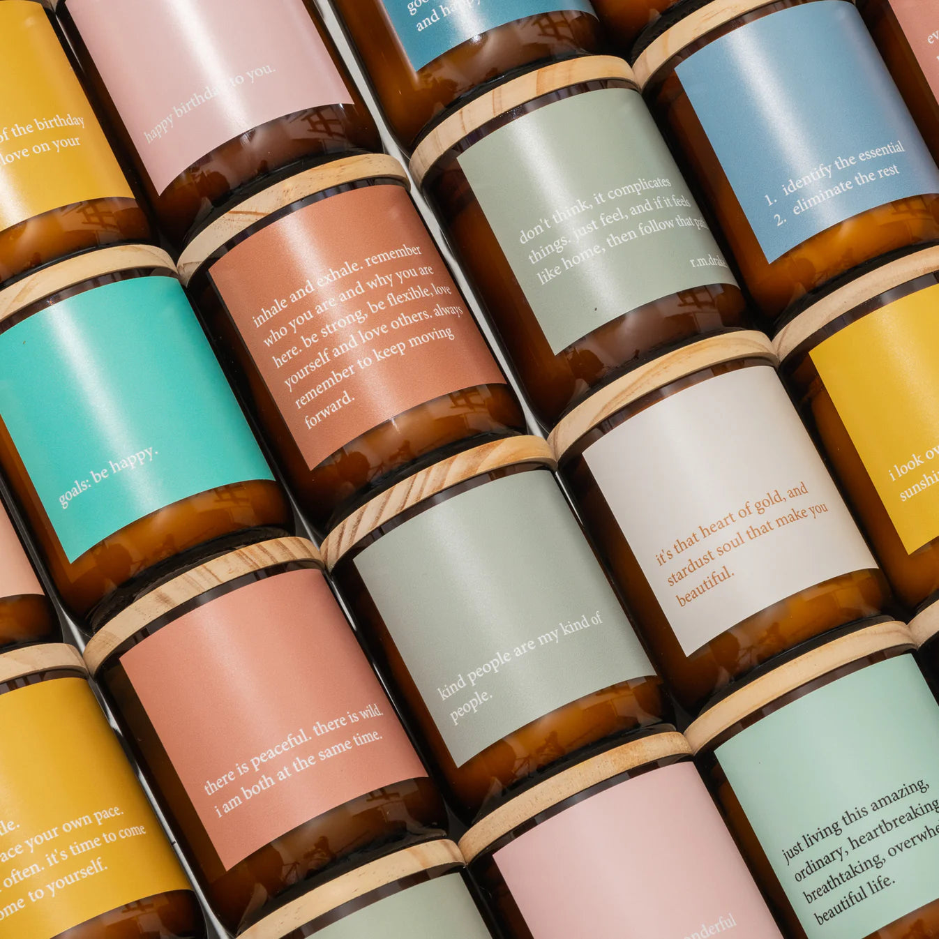 Heartfelt Quote Candle - don't think, just feel Gifts and Accessories Commonfolk