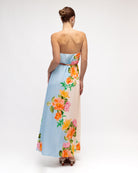 Botanical Blue Maxi Dress Dresses White Closet