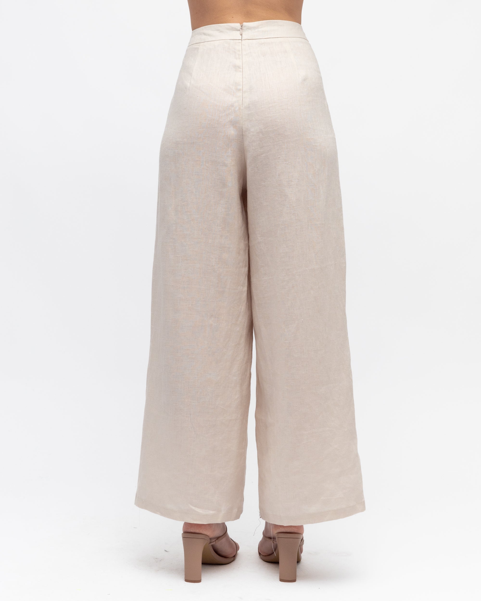 Oatmeal 7/8 Pant Bottoms White Closet