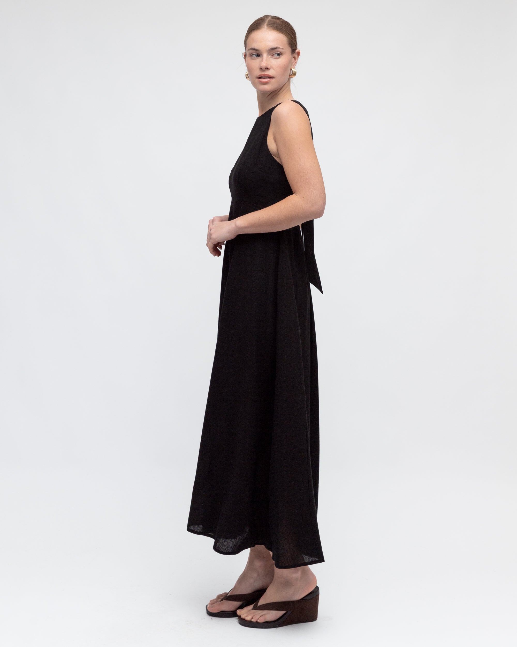 Heidi Dress Long Black Dresses White Closet