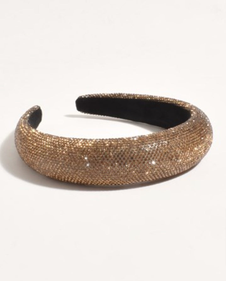 Crystal Embellished Event Headband Bronze - Global Free Style