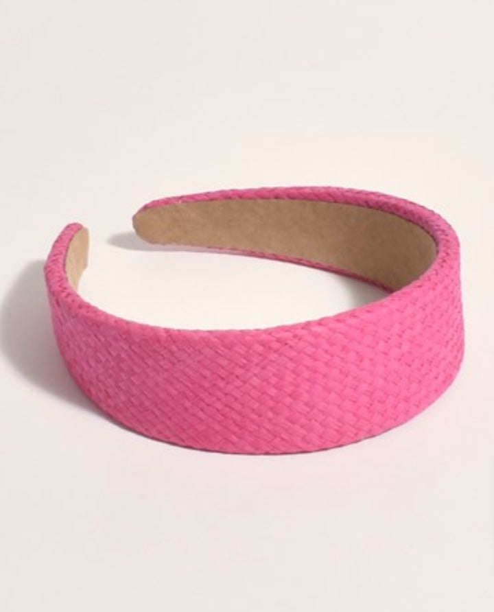 Dani Weave Headband Hot/Pink Hair Adorne   