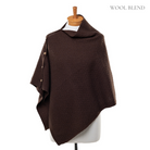 Angie Poncho Brown Tops Taylor Hill