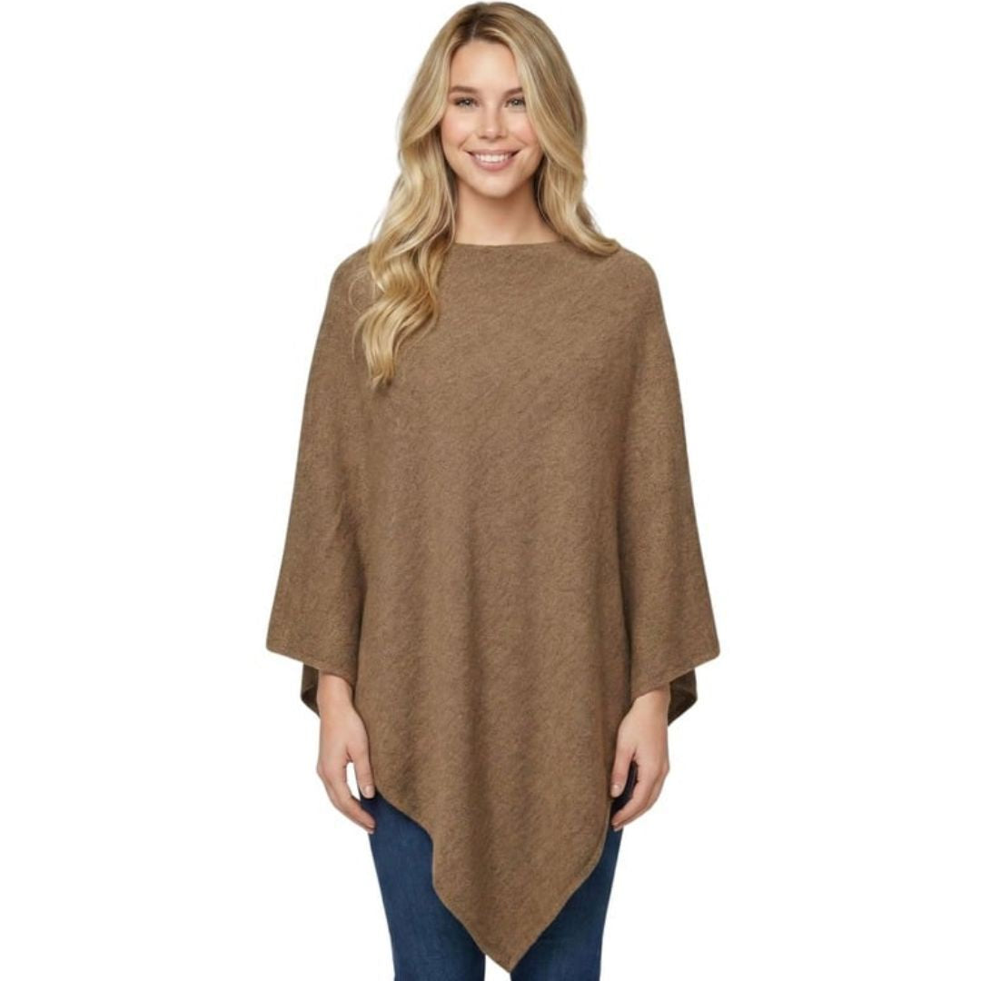 Pearl Poncho Brown Tops Taylor Hill
