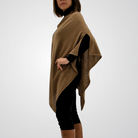 Pearl Poncho Brown Tops Taylor Hill