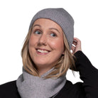 Twisted Rib Stitch Beanie Grey Hats & Millinery Taylor Hill