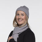 Twisted Rib Stitch Beanie Grey Hats & Millinery Taylor Hill