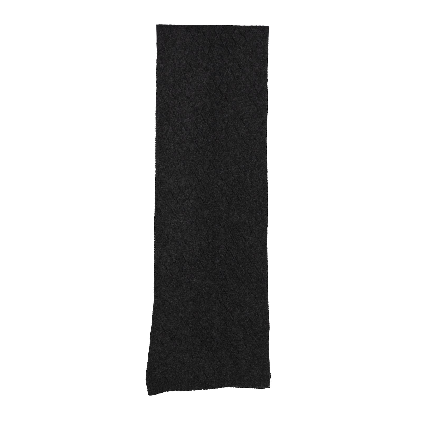 Diamond Stitch Knitting Scarf Charcoal Grey Scarves and Sarongs Taylor Hill