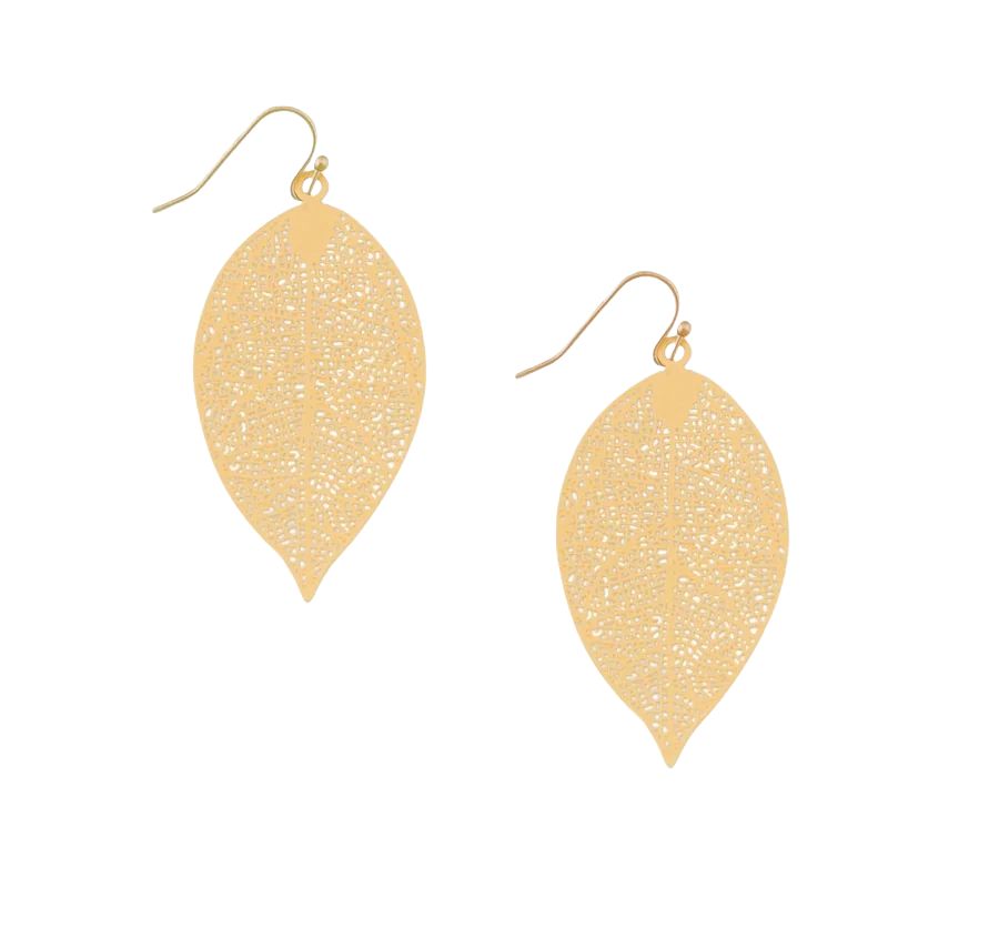 Tiger Tree Lemon Leaf Earrings Earrings Tiger Tree   