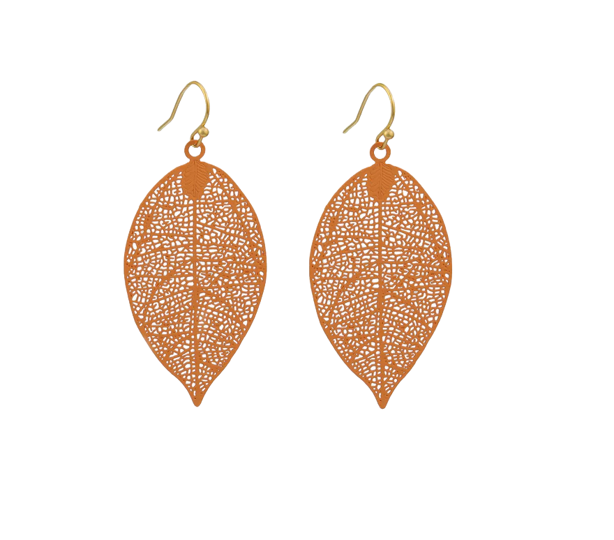 Tiger Tree Peach Leaf Earrings Earrings Tiger Tree   