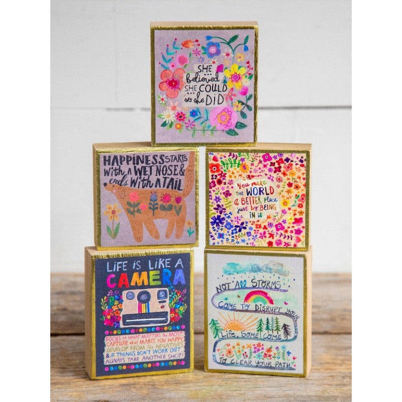 Tiny Block Keepsakes You Make The World Gifts and Accessories Natural Life
