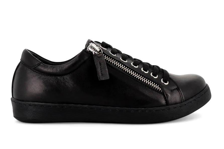 Token Leather Shoe Black / Black Shoes Rilassare   