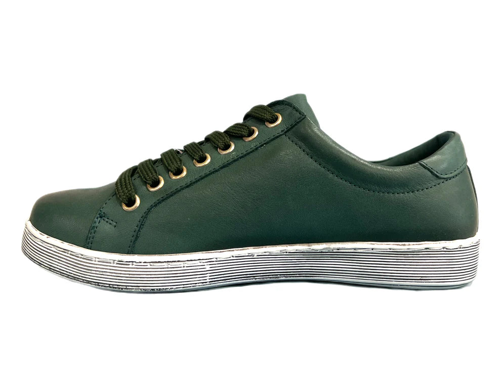 Token Bottle Green Leather Shoes Rilassare