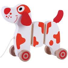 ToysLink Wooden Toy Pull and Walk Along Dog Gifts and Accessories ToysLink   