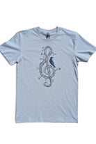 Treble Clef Mens T Shirt Smoke Mens Tops Skumi XS