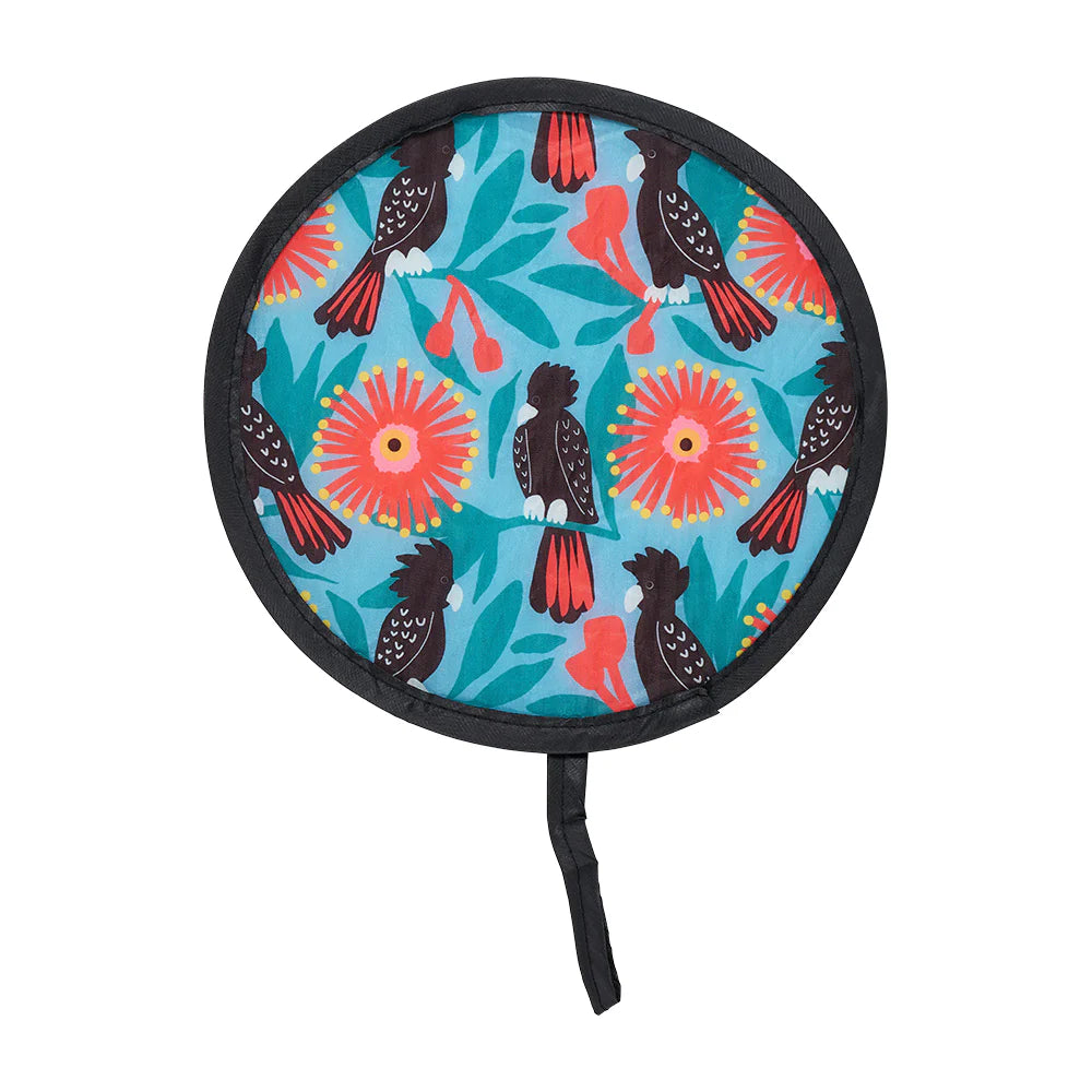 Twist Fan Aussie Gifts and Accessories Annabel Trends Black Cockatoo