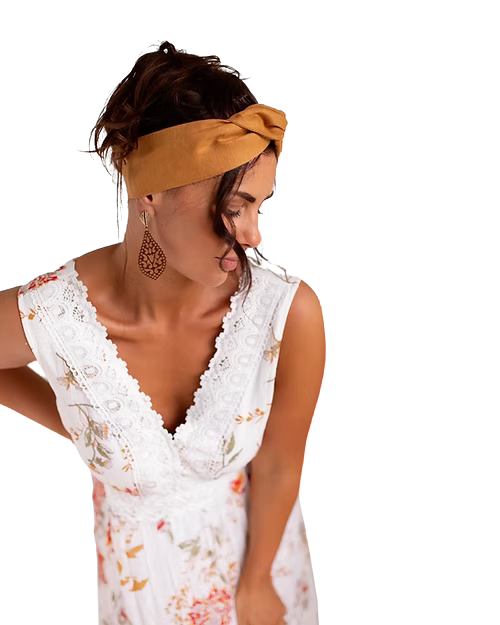 Twista Sista Wire Headband Linen Collection - Mustard Hair Twista Sister