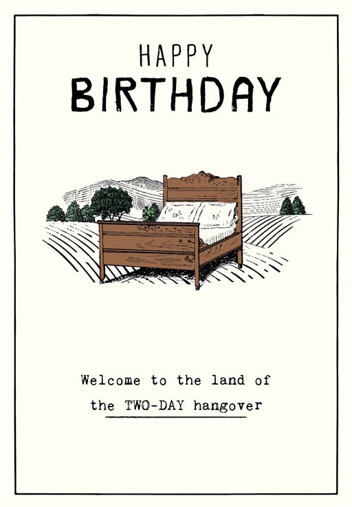 Two Day Hangover Cards and Wrap Waterlyn