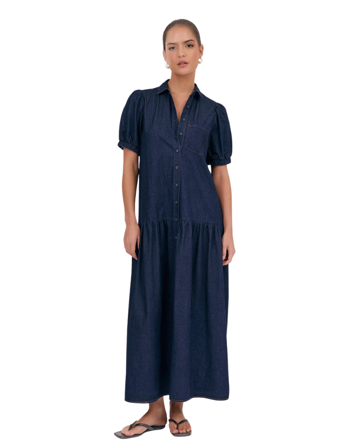 Daniela Light Weight Denim Dress Denim Dresses Adorne S(8)