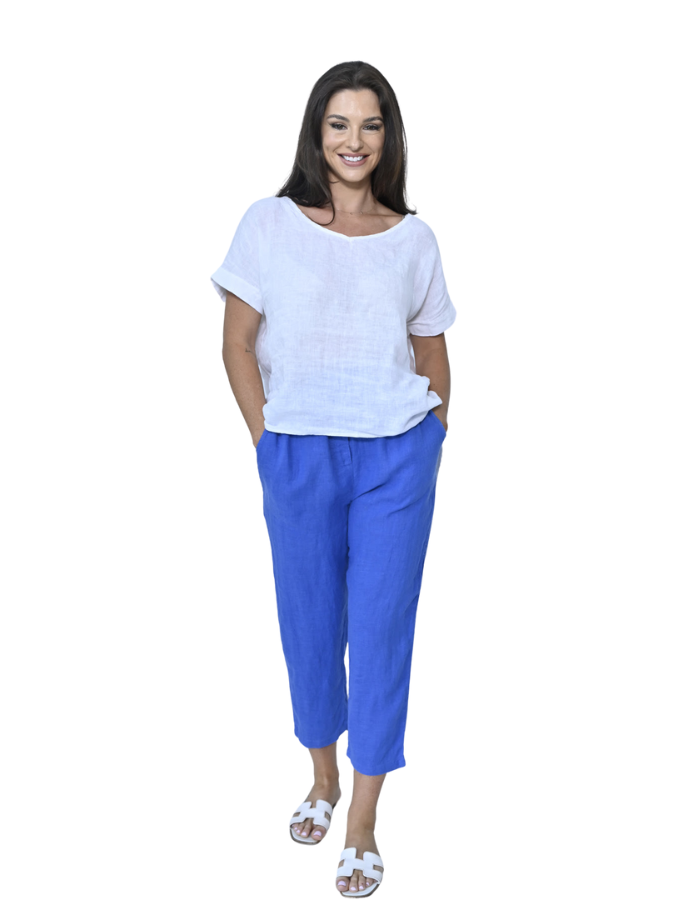 Trudy Pants Cobalt Bottoms Cali & Co S/M(8-10)  