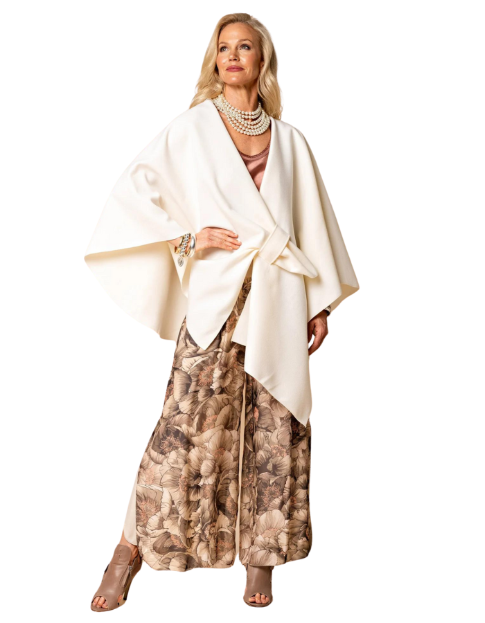 Harrie Cape in White - Global Free Style