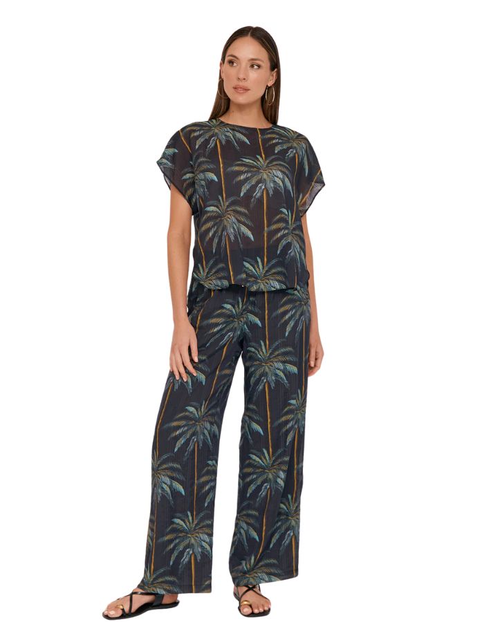 Kelly Honolulu Print Pant Bottoms Adorne 8  