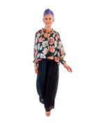 La Strada Silk Pants Black - Global Free Style