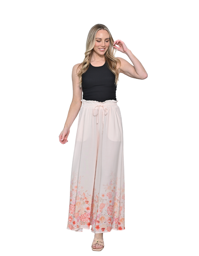 Wide Leg Pants Pink Bottoms New u Collection S(8)