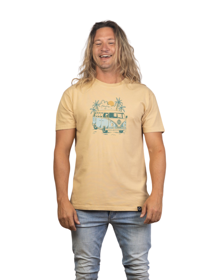 Warm Sand Van Life Mens T-shirt - Global Free Style
