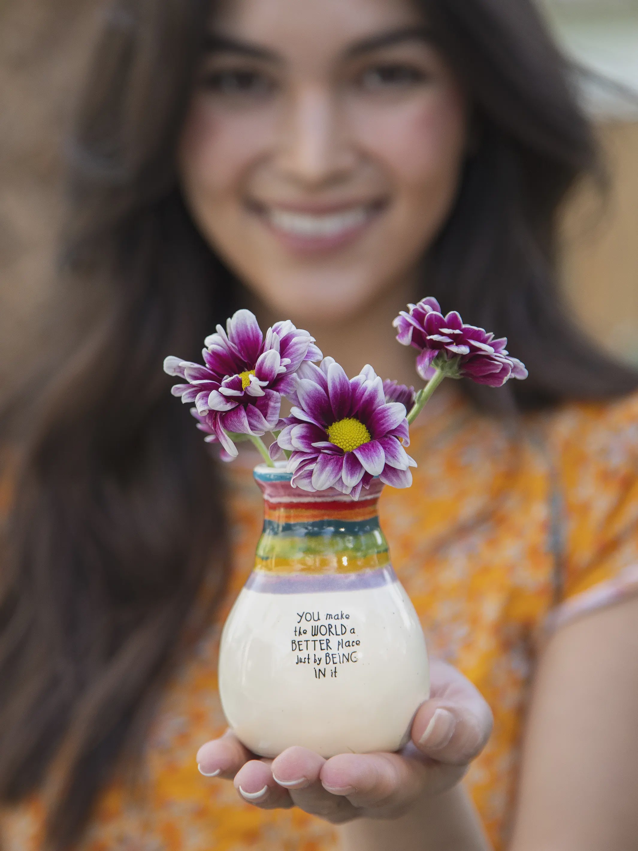 Favourite Bud Vase You Make The World Gifts and Accessories Natural Life