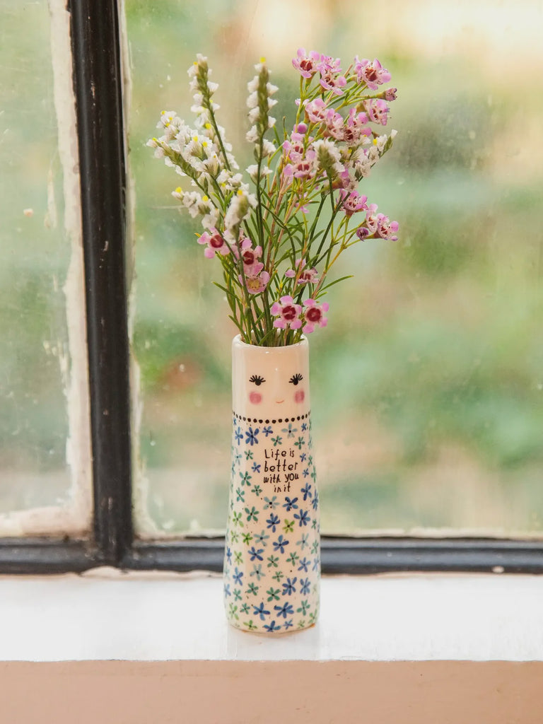 Folk Friend Bud Vase Life Is Better Gifts and Accessories Natural Life