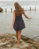 Capri Playsuit Navy/Beige Jumpsuits Ebby and I