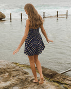 Capri Playsuit Navy/Beige Jumpsuits Ebby and I